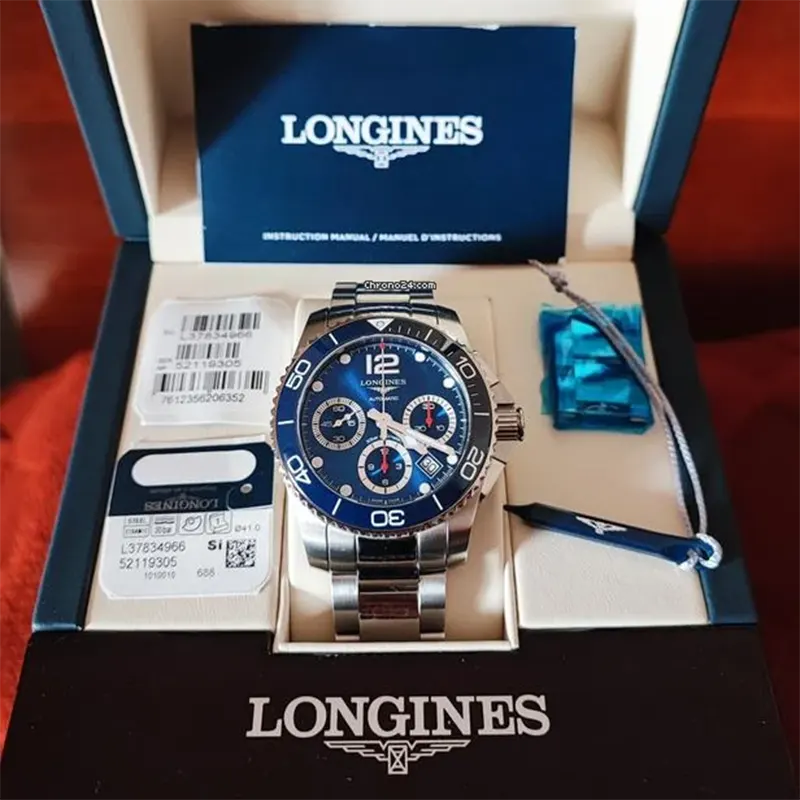 Longines HydroConquest Automatic Blue Dial Men's Watch- L3.783.4.96.6